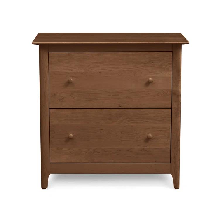 Sarah 32.5'' Wide 2 -Drawer Solid Wood File Cabinet