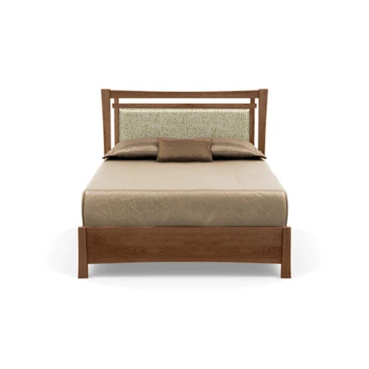 Sand Microfiber Upholstered Full Bed with Storage Drawers