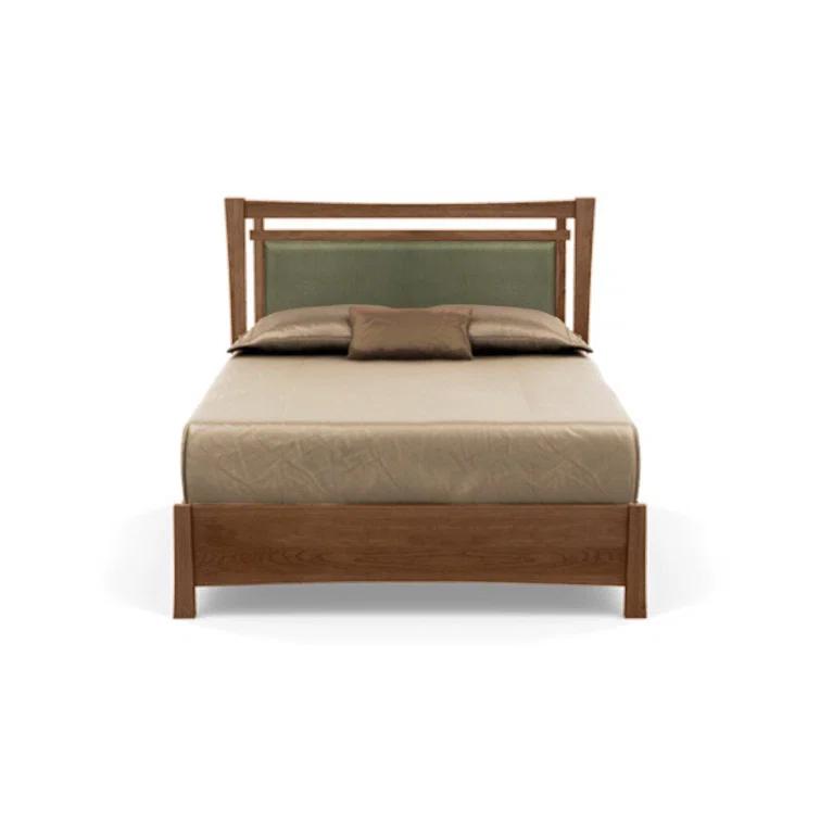 Sand Microfiber Upholstered Full Bed with Storage Drawers