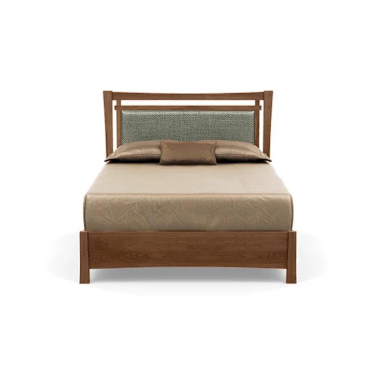 Sand Microfiber Upholstered Full Bed with Storage Drawers