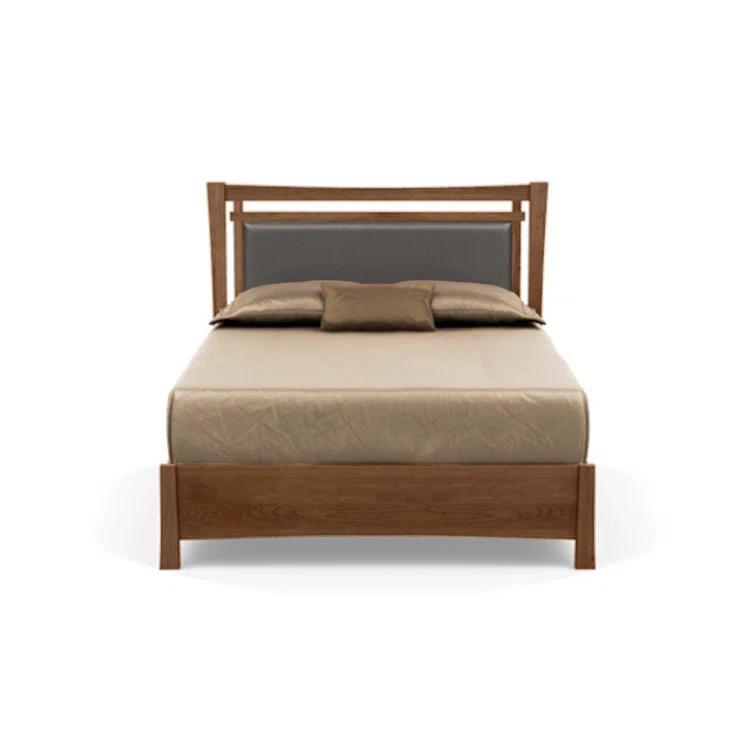 Sand Microfiber Upholstered Full Bed with Storage Drawers