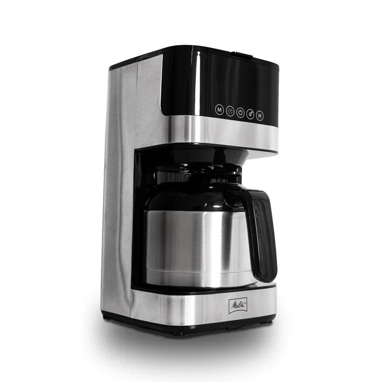 Melitta MCM010PULBK1 Melitta Aroma Tocco 8-cup Drip Coffee Maker With Thermal Carafe And Touch Control Display