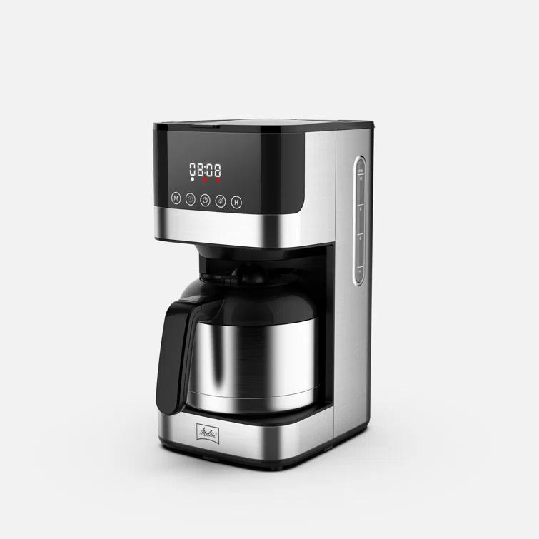 Melitta MCM010PULBK1 Melitta Aroma Tocco 8-cup Drip Coffee Maker With Thermal Carafe And Touch Control Display