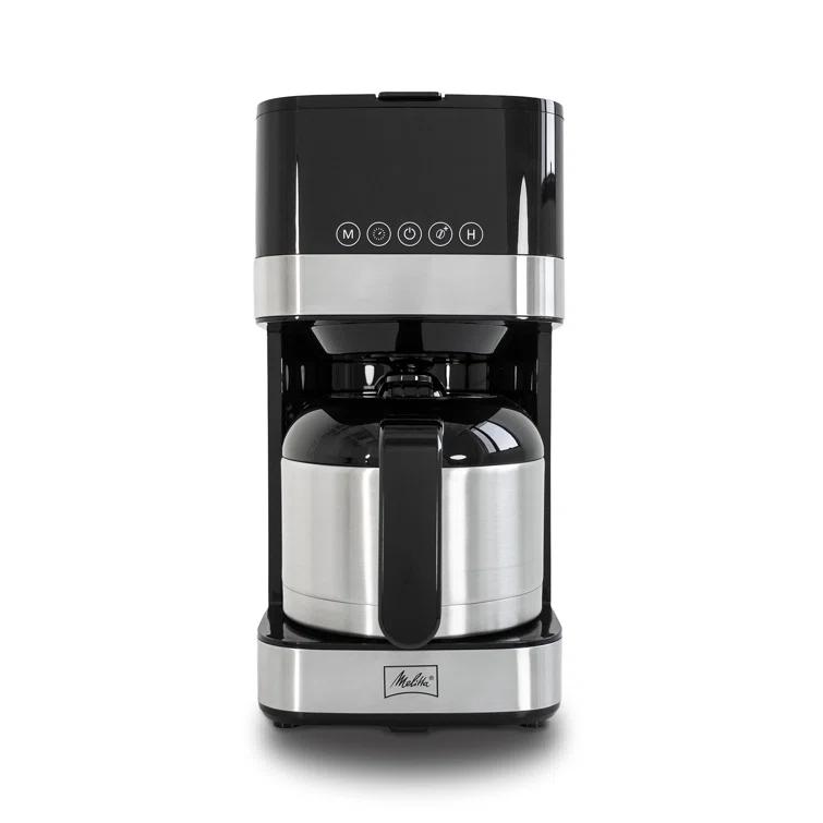 Melitta MCM010PULBK1 Melitta Aroma Tocco 8-cup Drip Coffee Maker With Thermal Carafe And Touch Control Display