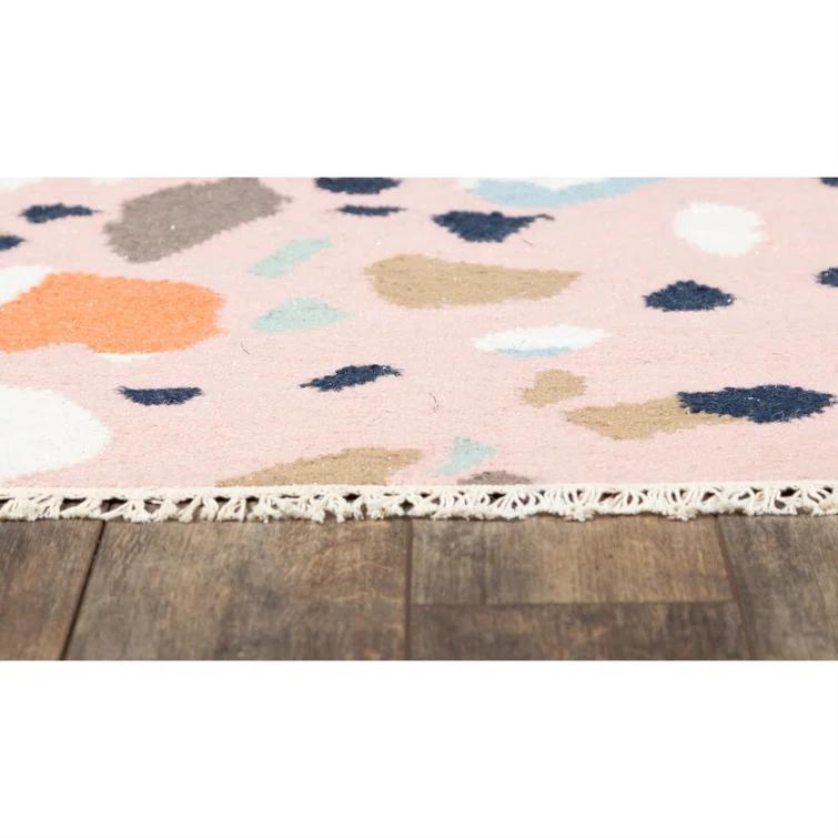 Jem Terri Abstract Handmade Flatweave Wool Area Rug