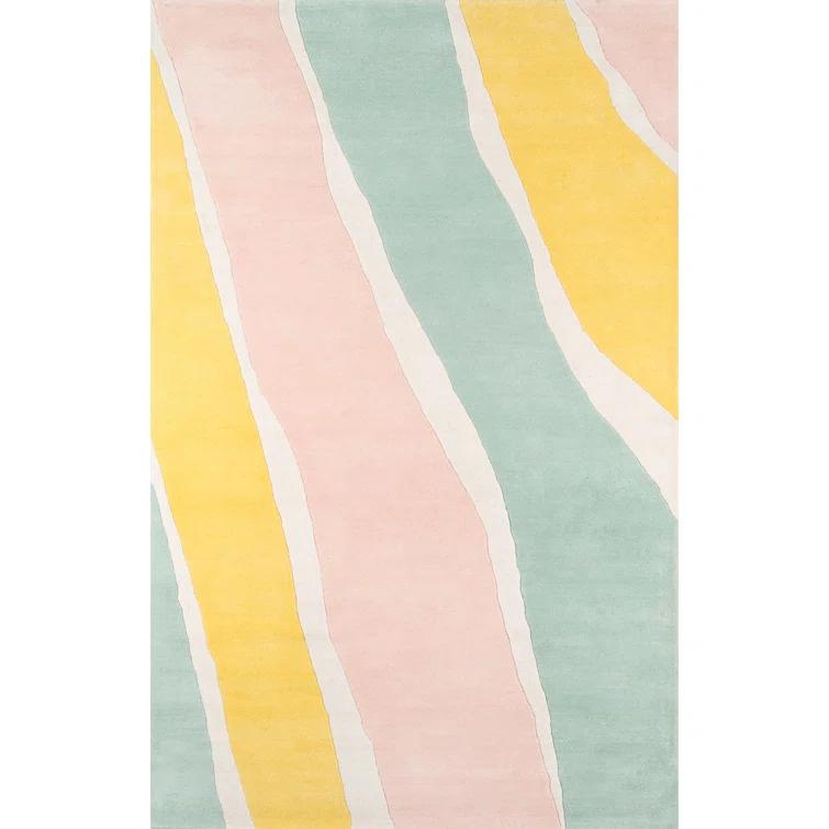 Hand Tufted Wool Abstract Indoor Rug