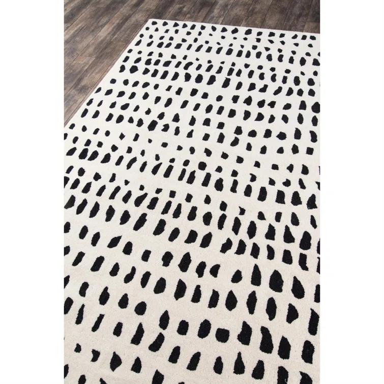5'x8' Delmar Area Rug Ivory - Novogratz by Momeni: Traditional Chevron Wool, Low Pile, Indoor Use, Handmade