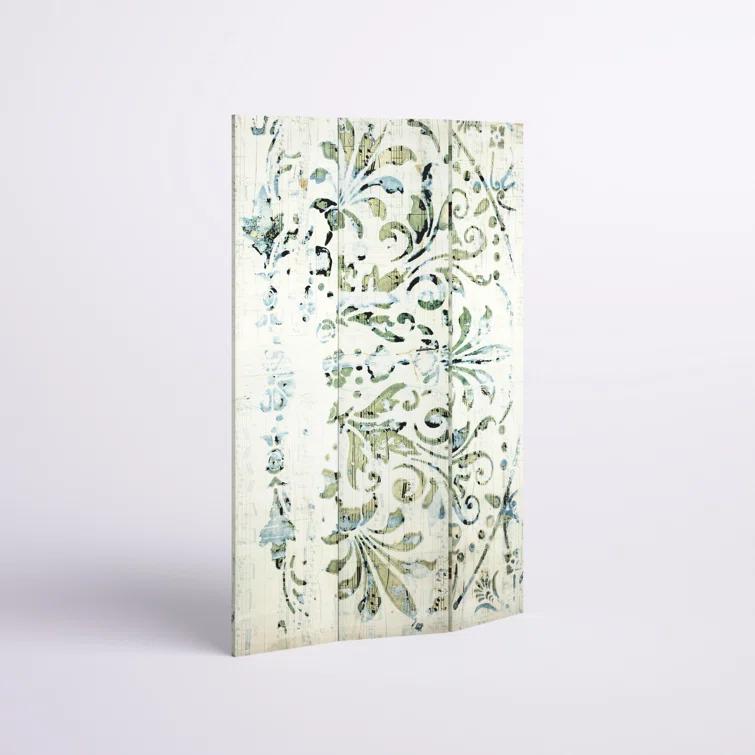 Cowart 47.25" W x 70.75" H - 3-Panel Canvas Folding Room Divider