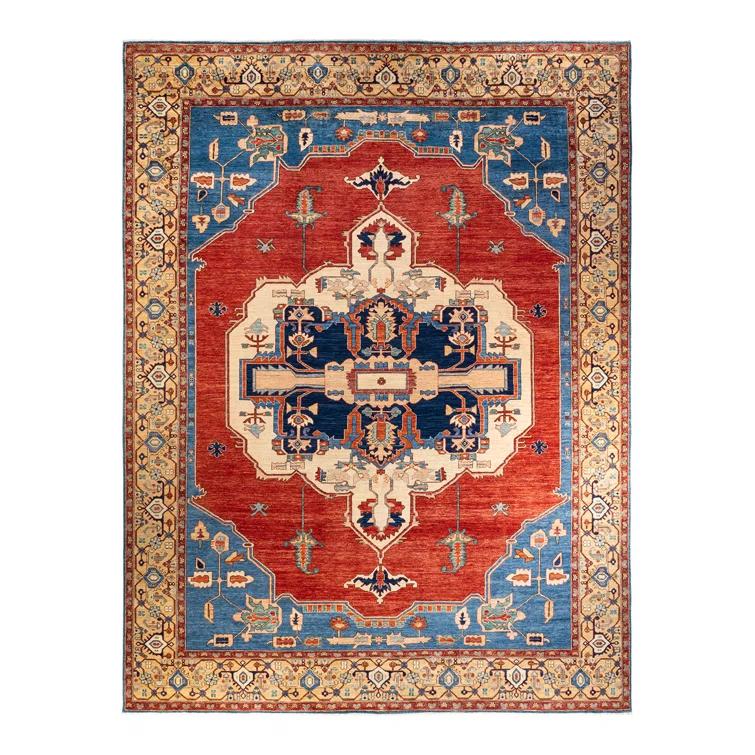 Solo Rugs One-of-a-Kind 12' 2" X 15' 4" New Age Wool Area Rug in Light Blue
