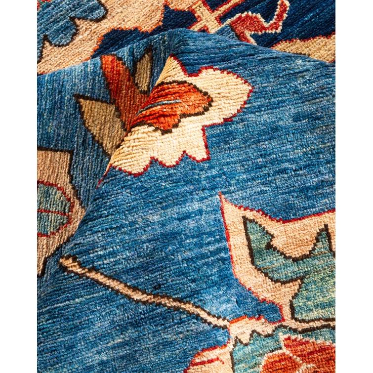 Solo Rugs One-of-a-Kind 12' 2" X 15' 4" New Age Wool Area Rug in Light Blue