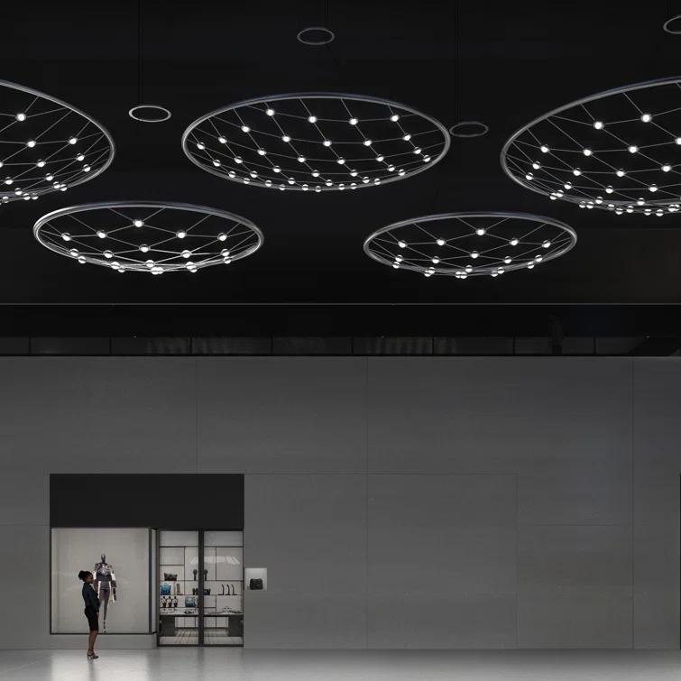 Constellation Galaxy Matrix 60'' Silver LED Indoor/Outdoor Pendant