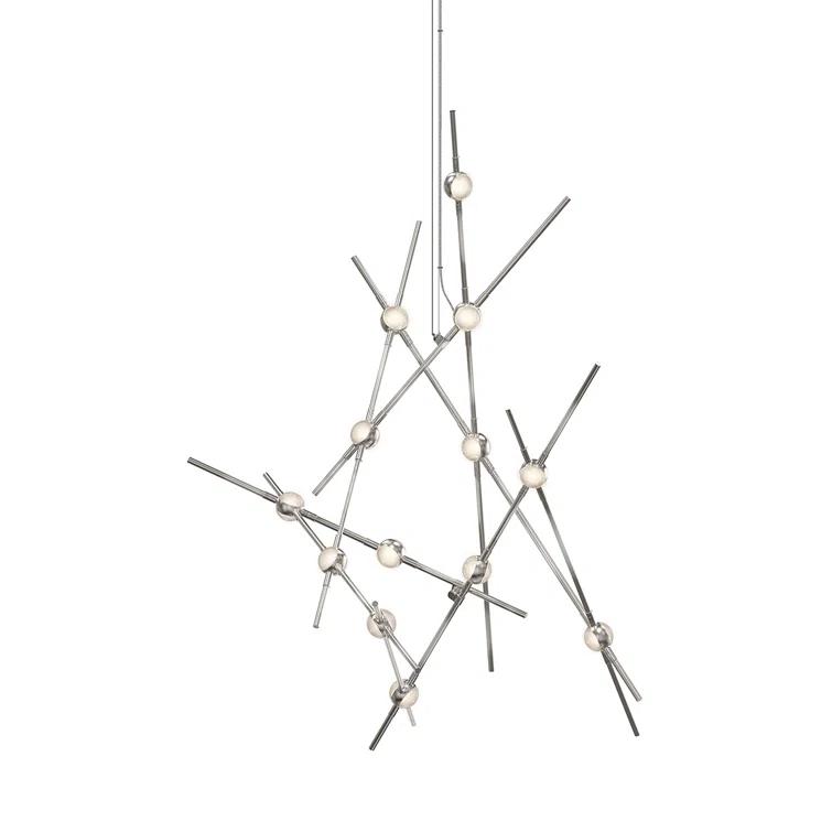 SONNEMAN Constellation® 13 - Light Dimmable LED Sputnik Modern Linear Chandelier