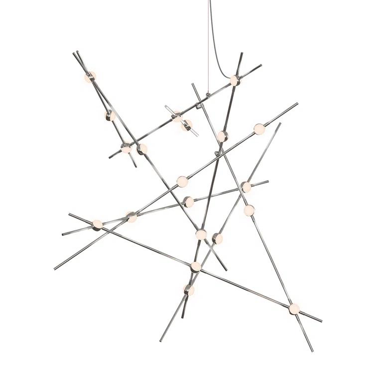 Constellation 20 - Light Dimmable LED Sputnik Modern Linear Chandelier