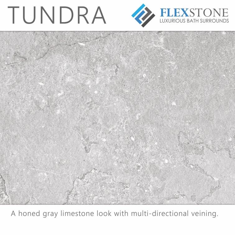 FlexStone Adaptable 60"W x 60"D x 80"H Alcove Shower Surround