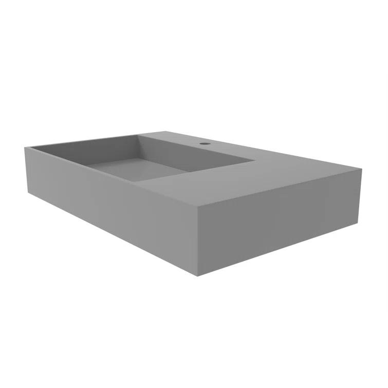 Juniper 30" Wall Mounted Bathroom Sink With Left Basin