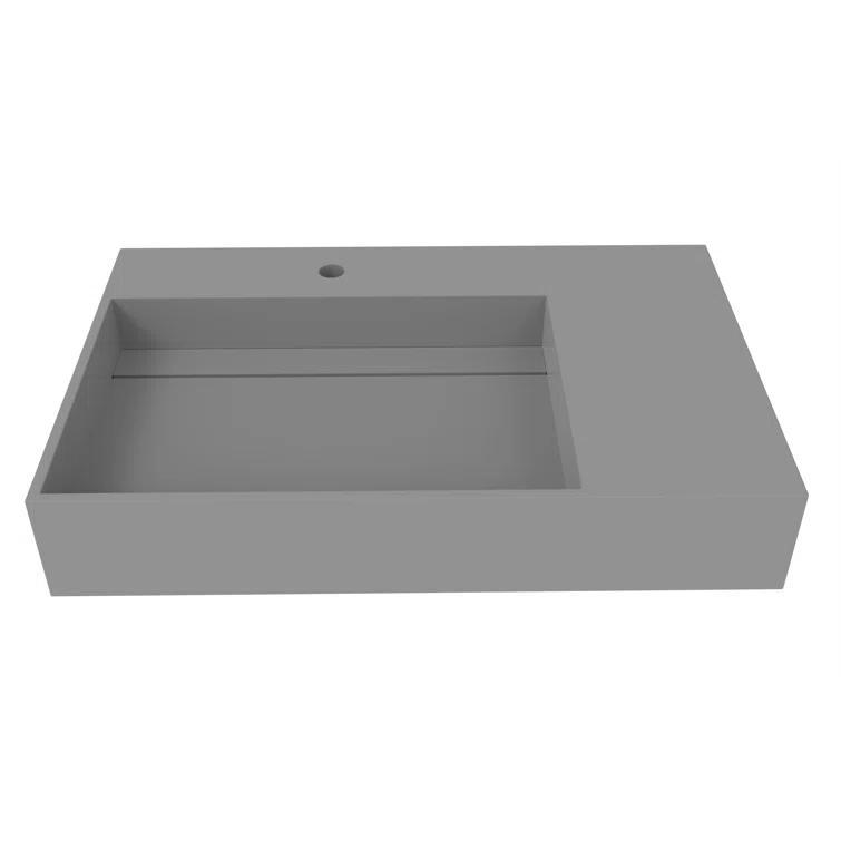 Juniper 30" Wall Mounted Bathroom Sink With Left Basin