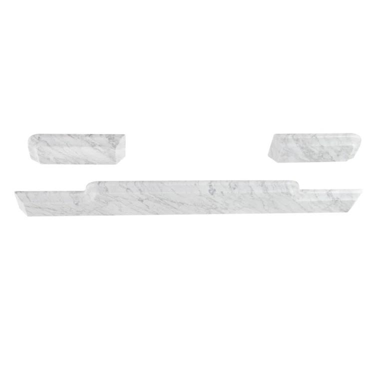 Kingston Brass Pemberton Carrara Marble Vanity Top Backsplash
