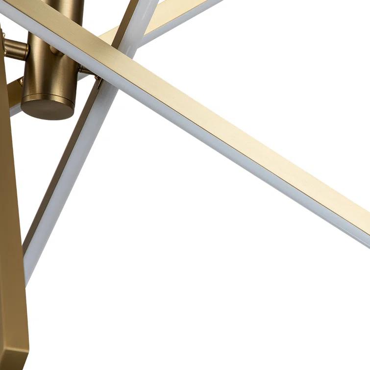 Wade Logan® Athiran Aluminum Dimmable LED Modern Linear Chandelier