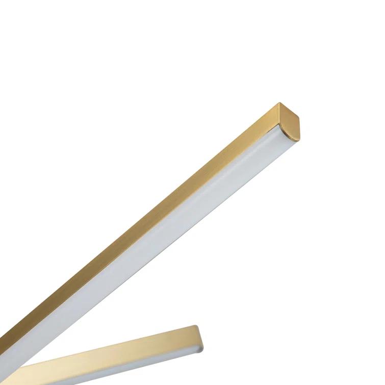 Wade Logan® Athiran Aluminum Dimmable LED Modern Linear Chandelier