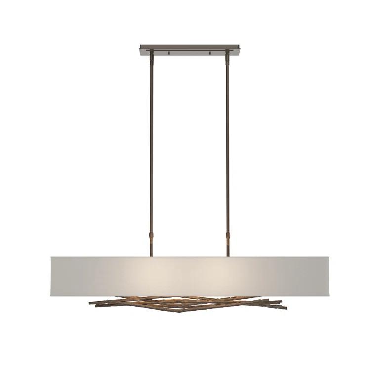 Brindille 4 - Light Kitchen Island Rectangle Pendant