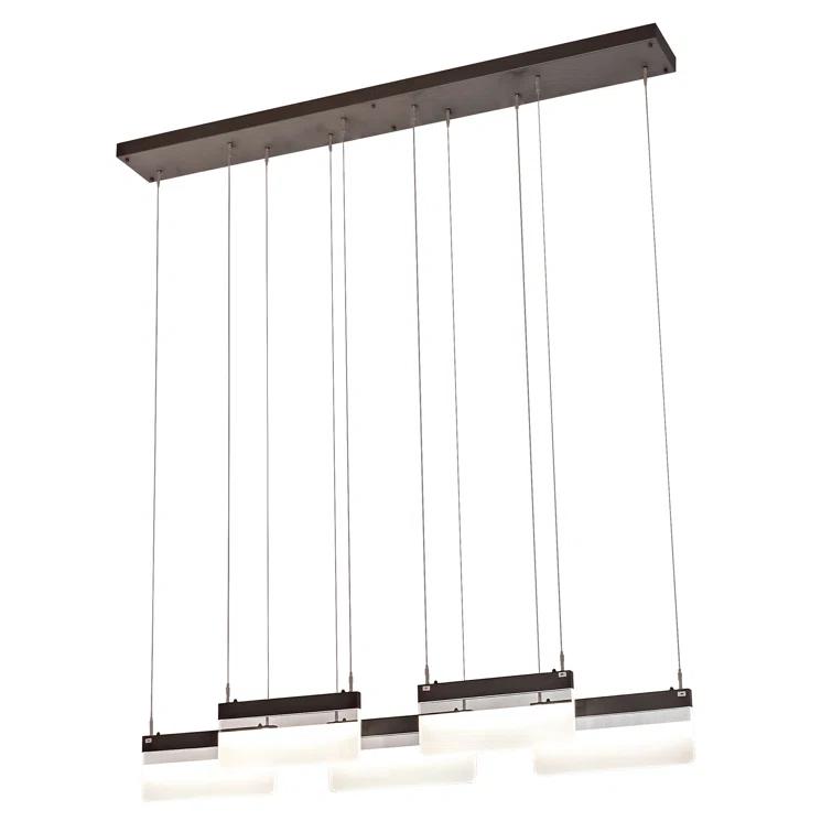 Lineal 5 - Light Bronze LED Cluster Pendant