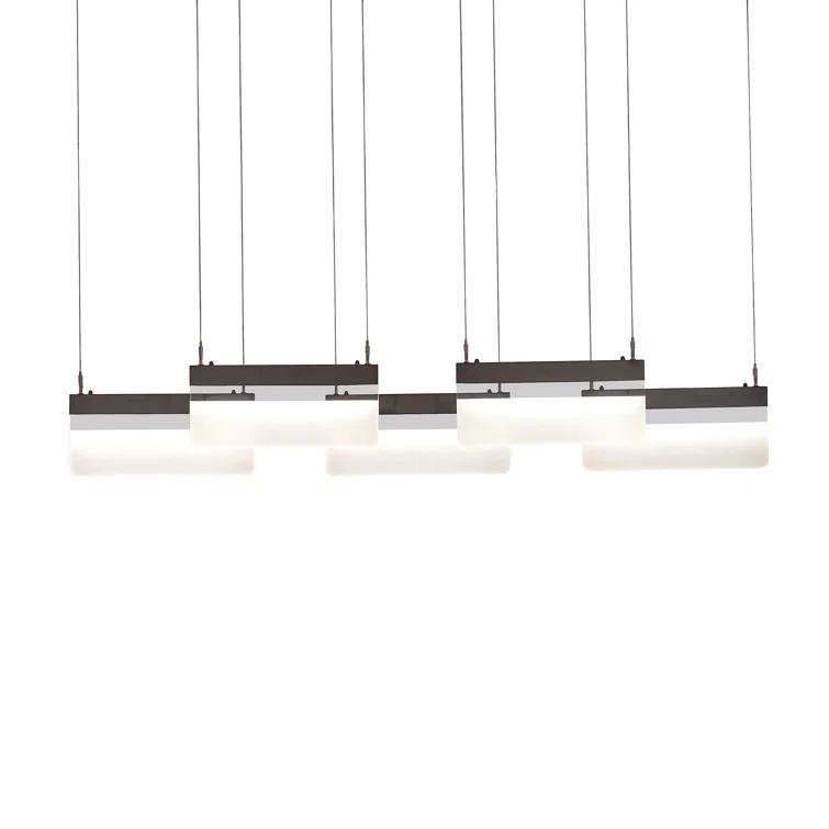 Lineal 5 - Light Bronze LED Cluster Pendant