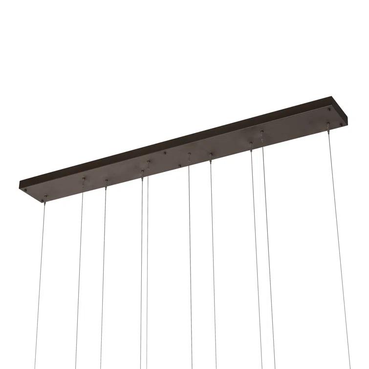 Lineal 5 - Light Bronze LED Cluster Pendant