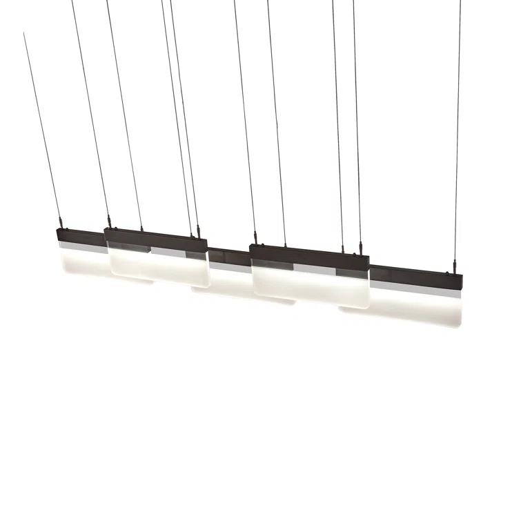 Lineal 5 - Light Bronze LED Cluster Pendant