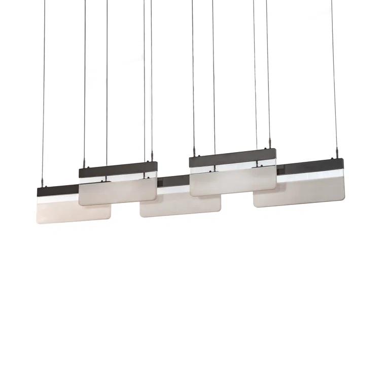 Lineal 5 - Light Bronze LED Cluster Pendant