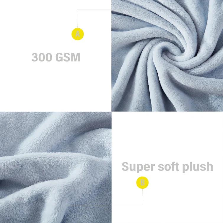 Poppy & Fritz Solid Ultra Soft Plush Pink Blanket
