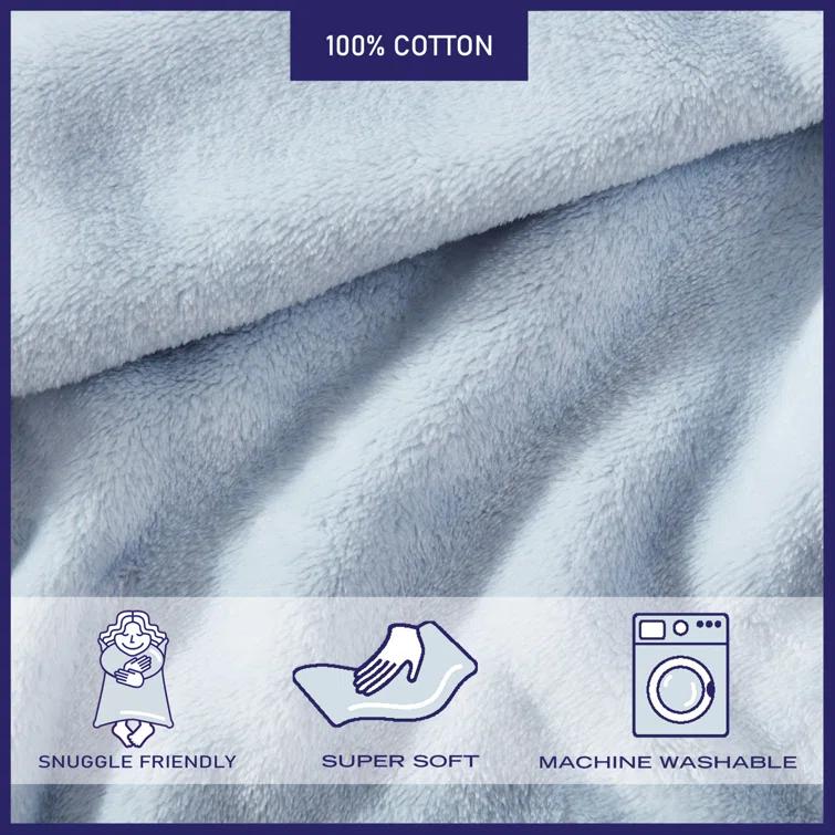 Poppy & Fritz Solid Ultra Soft Plush Pink Blanket