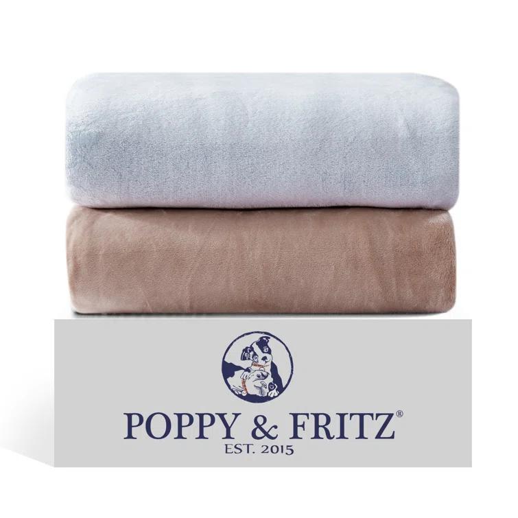 Poppy & Fritz Solid Ultra Soft Plush Pink Blanket
