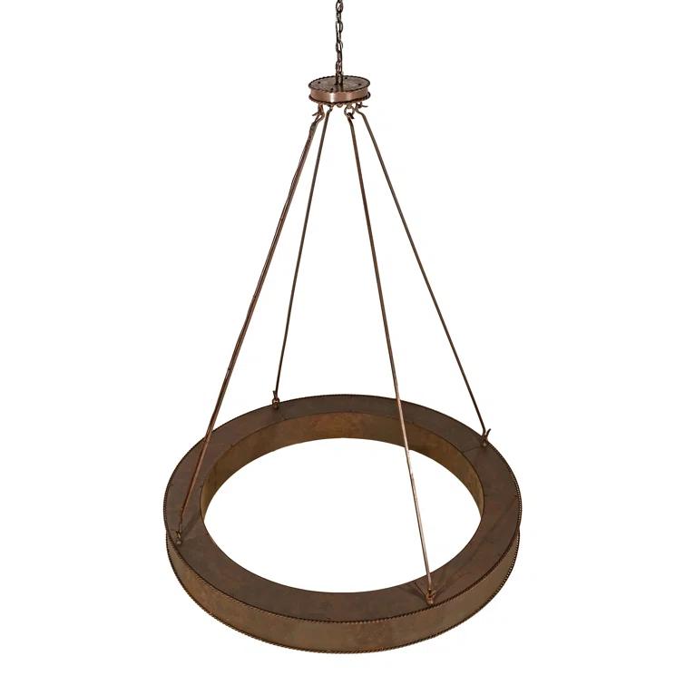 Rustic Lodge Idalight LED Drum Chandelier
