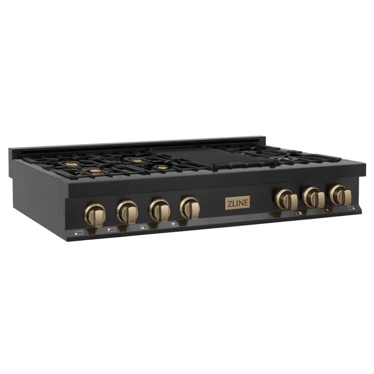 ZLINE Autograph 48 in. Legacy Gas Rangetop in Stainless Steel