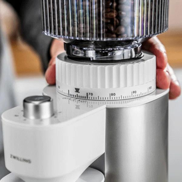 ZWILLING J.A. Henckels ZWILLING Enfinigy Burr Coffee Grinder Electric, 140 Coffee Grinding Options from Espresso to Drip Coffee