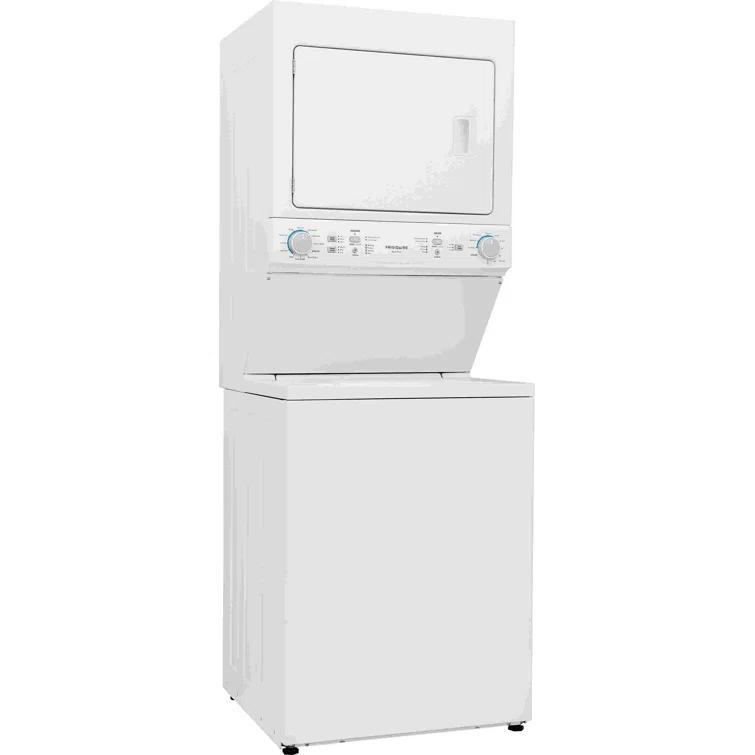 Frigidaire Electric Long Vent Stacked Laundry Center - 3.9 Cu. Ft Washer and 5.5 Cu. Ft. Dryer