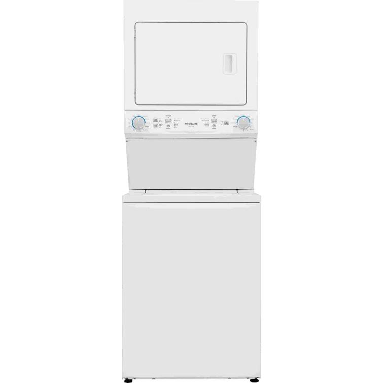 Frigidaire Electric Long Vent Stacked Laundry Center - 3.9 Cu. Ft Washer and 5.5 Cu. Ft. Dryer