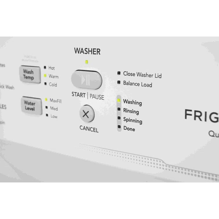 Frigidaire Electric Long Vent Stacked Laundry Center - 3.9 Cu. Ft Washer and 5.5 Cu. Ft. Dryer