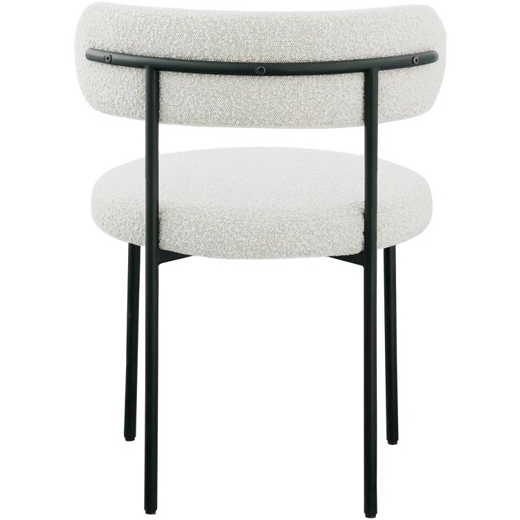 Sherwood Solid Back Boucle Side Chair