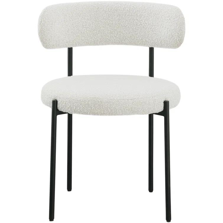Sherwood Solid Back Boucle Side Chair