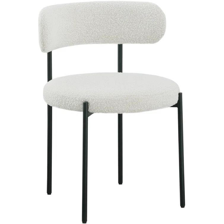 Sherwood Solid Back Boucle Side Chair