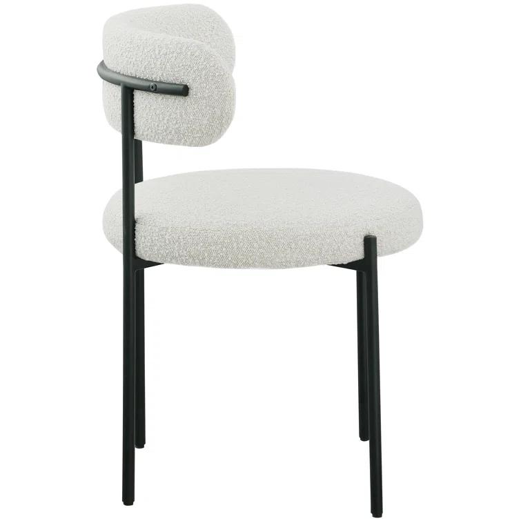Sherwood Solid Back Boucle Side Chair