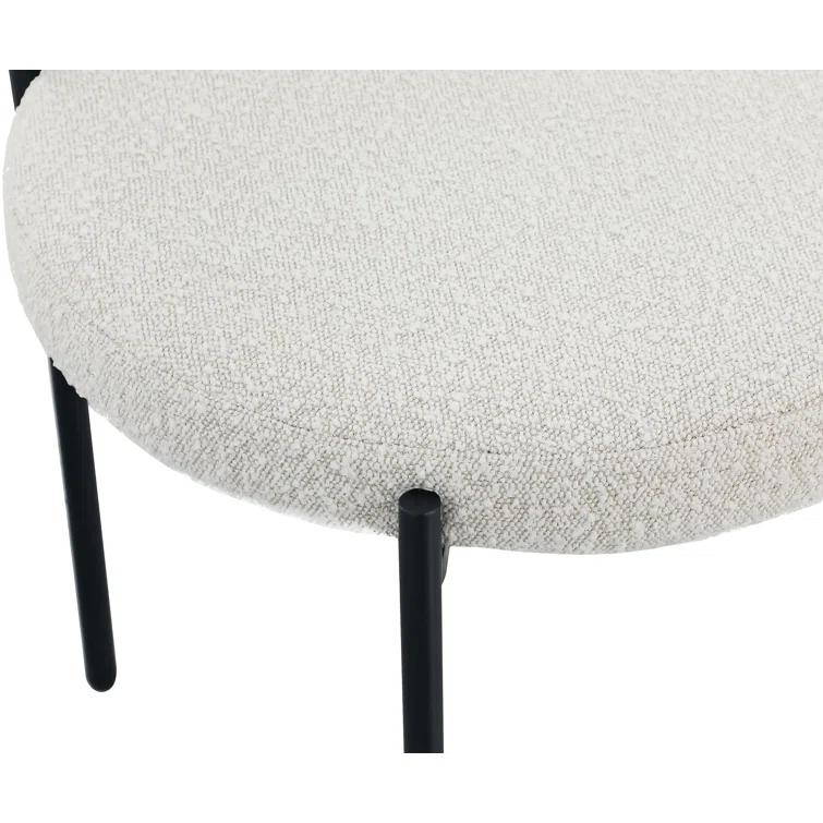 Sherwood Solid Back Boucle Side Chair