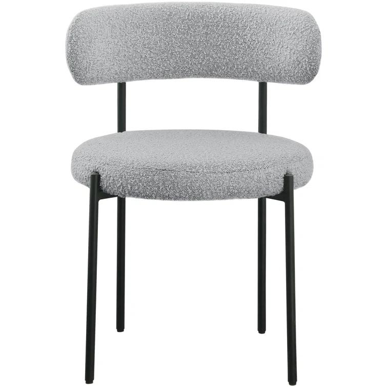 Sherwood Solid Back Boucle Side Chair