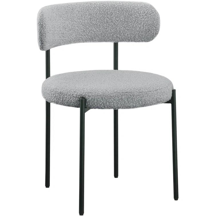 Sherwood Solid Back Boucle Side Chair