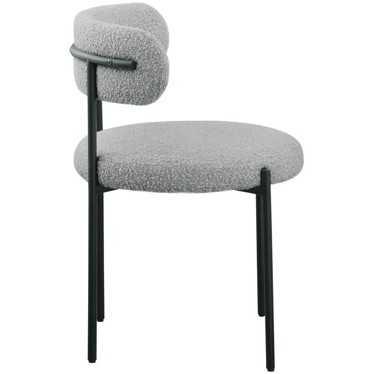 Sherwood Solid Back Boucle Side Chair