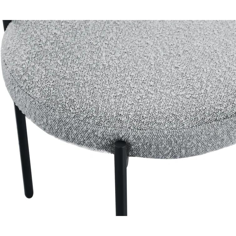 Sherwood Solid Back Boucle Side Chair