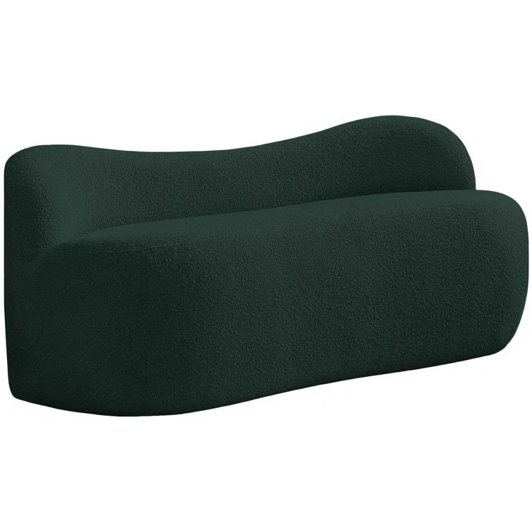 Jimmey Flair Boucle Fabric Bench