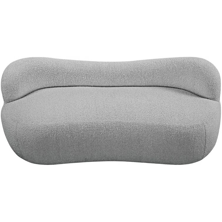 Jimmey Flair Boucle Fabric Bench