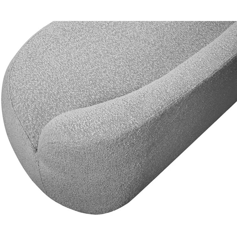 Jimmey Flair Boucle Fabric Bench